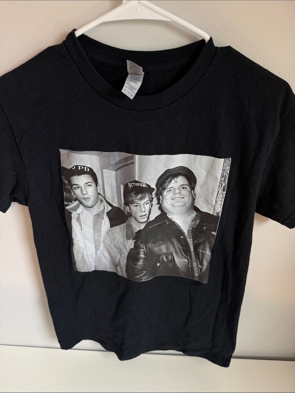 Adam Sandler, David Spade, Chris Farley Black Graphic T‑Shirt with Photo Print